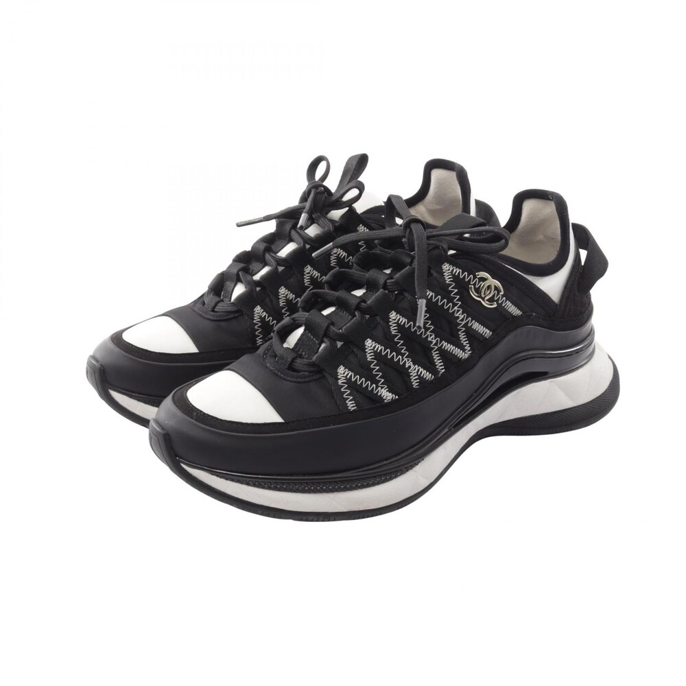 Chanel Coco Mark Sneakers Shoes #37 #365381C10B
